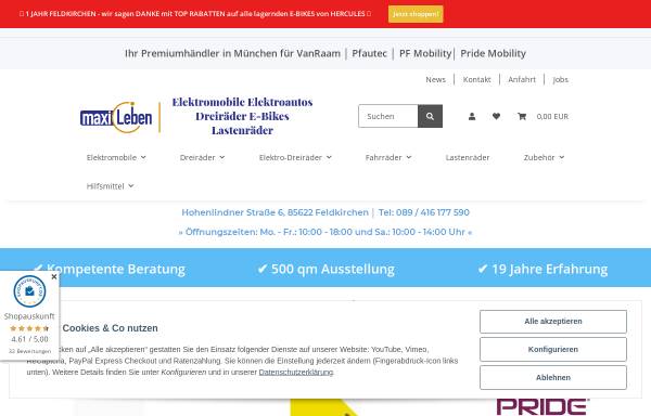 Vorschau von www.maxileben.de, MaxiLeben, jutbiz Limited