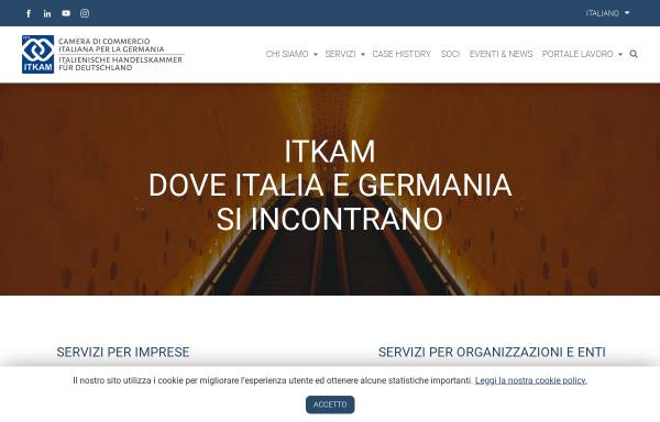 Vorschau von itkam.org, Italienische Handelskammer für Deutschland e.V.