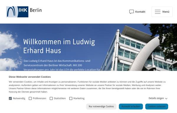 Vorschau von www.leh-berlin.de, Ludwig Erhard Haus
