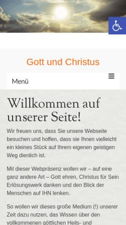 Vorschau der mobilen Webseite gott-und-christus.de, Geistchristen Bergheim/Erft
