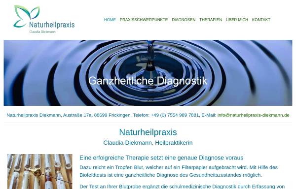 Vorschau von www.naturheilpraxis-diekmann.de, Diekmann, Claudia