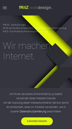 Vorschau der mobilen Webseite www.design-fritz.de, Fritz Webdesign