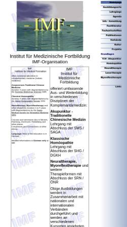 Vorschau der mobilen Webseite www.imf.ch, IMF - Institut für Medizinische Fortbildung