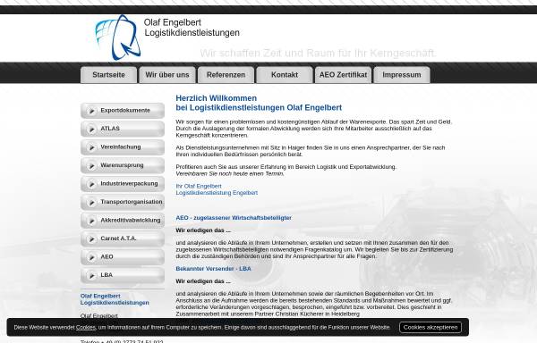 Vorschau von www.exportabwicklung-engelbert.de, Logistikdienstleistungen Olaf Engelbert