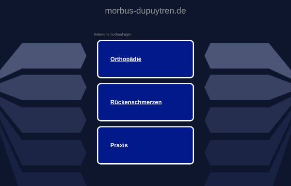 Vorschau von www.morbus-dupuytren.de, Morbus Dupuytren