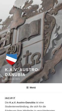 Vorschau der mobilen Webseite austro-danubia.at, Austro-Danubia Linz