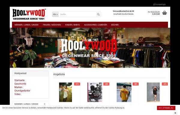 Vorschau von www.hoolywood.de, Hoolywood - Britische Schuhe und Bekleidung für den Arbeitsplatz