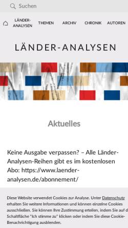 Länderanalysen der Forschungsstelle Osteuropa
