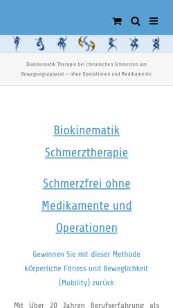 Vorschau der mobilen Webseite www.muskelfunktionstherapie.de, Muskelfunktionstherapie