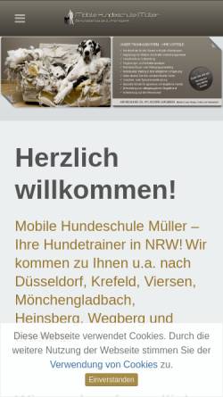 Vorschau der mobilen Webseite www.freundliche-hunde.de, Mobile Hundeschule Müller