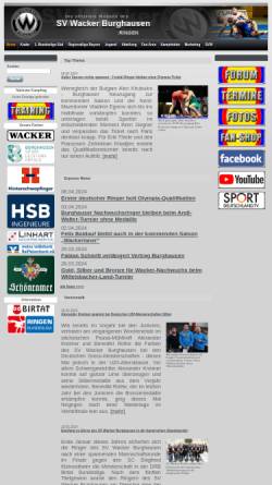 Vorschau der mobilen Webseite www.ringen.sv-wacker.de, SV Wacker Burghausen