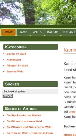 Vorschau der mobilen Webseite www.waldschrat.net, Faszination Wald
