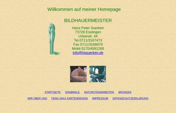 Vorschau von www.hpsuerken.de, Bildhauermeister Hans Peter Suerken