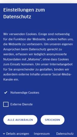 Vorschau der mobilen Webseite www.technologiestiftung-berlin.de, Technologiestiftung Berlin