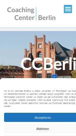 Vorschau der mobilen Webseite coachingcenterberlin.eu, Coaching Center Berlin