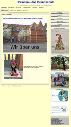 Vorschau der mobilen Webseite www.gs-loens.de, Hermann Löns Grundschule Langenhagen