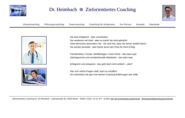 Vorschau von heimbach-coaching.de, Dr. Ulf Heimbach