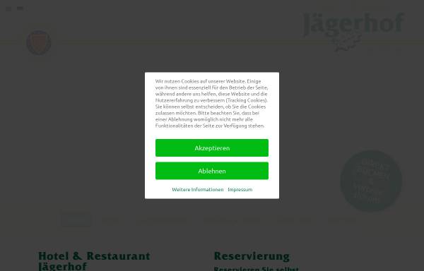 Vorschau von www.der-jaegerhof.de, Hotel-Restaurant Jägerhof - Inh. Cord Kelle (sen.)