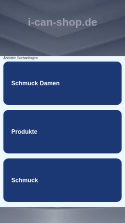 Vorschau der mobilen Webseite www.i-can-shop.de, I Can Shop