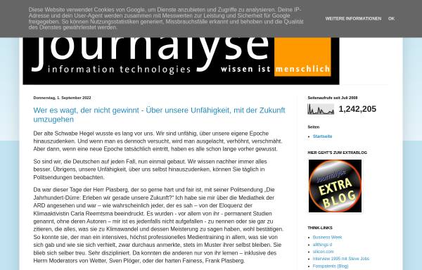 Vorschau von rv-journalyse.blogspot.com, Journalyse
