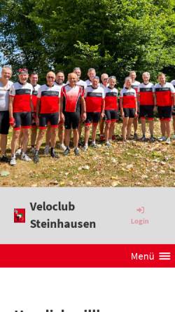 Vorschau der mobilen Webseite www.veloclub-steinhausen.ch, Veloclub Steinhausen