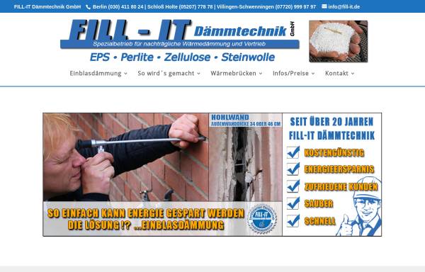 Vorschau von www.fill-it.de, Fill-It Dämmtechnik GmbH