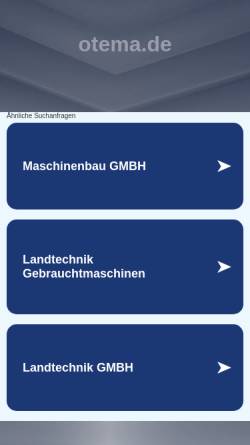 Vorschau der mobilen Webseite www.otema.de, OTEMA GMBH