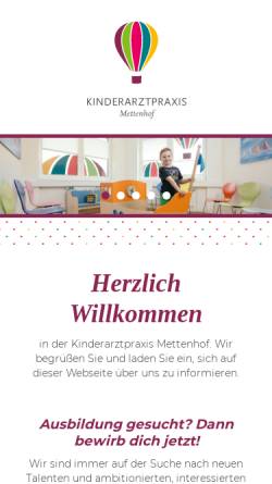 Vorschau der mobilen Webseite www.kinderarzt-mettenhof.de, Dr. Dagmar Karstädt, Kinderärztin