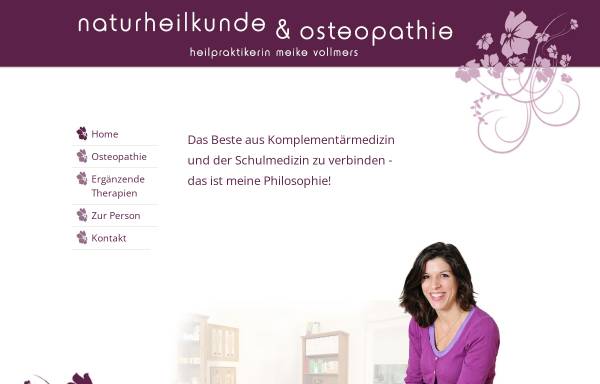 Vorschau von www.naturheilpraxis-vollmers.de, Naturheilkunde und Osteopathie