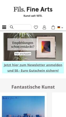 Vorschau der mobilen Webseite www.der-kunstverlag.de, Kunstverlag R. Schumacher / Edition Fils GmbH