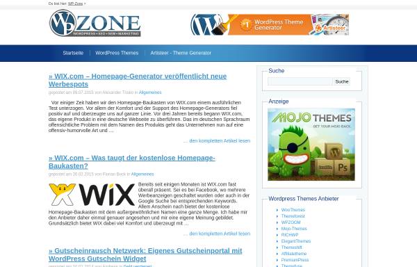 Vorschau von www.wp-zone.de, Wordpress-Zone