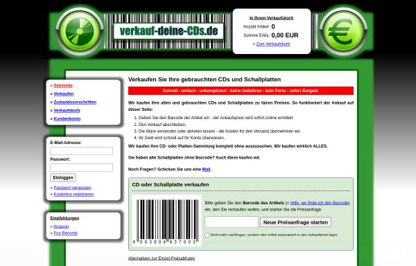 Vorschau von www.verkauf-deine-cds.de, Verkauf-Deine-CDs.de, Michael Mozdzan