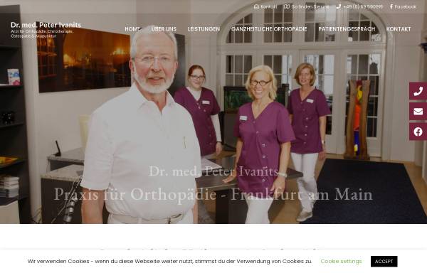 Vorschau von orthopaediepraxis-frankfurt.de, Ivanits, Dr. med. Peter