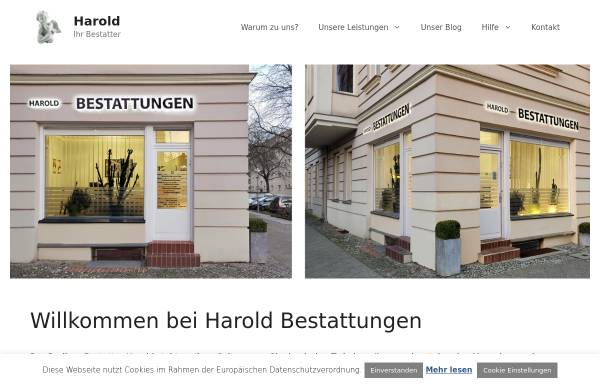 Vorschau von www.harold-bestattungen.de, Harold Bestattungen