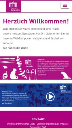 Vorschau der mobilen Webseite www.berliner-symposien.de, Berliner Symposien