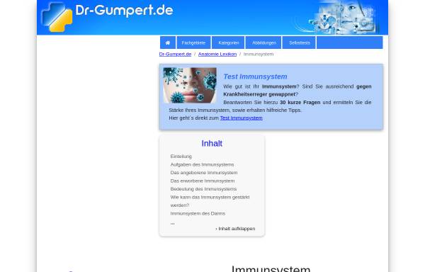 Vorschau von www.dr-gumpert.de, Dr. Gumpert: Immunsystem