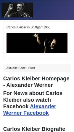 Vorschau der mobilen Webseite www.carlos-kleiber.de, Kleiber, Carlos