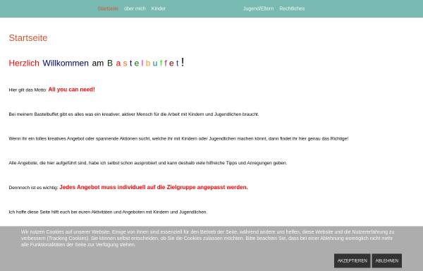 Vorschau von www.bastelbuffet.de, Bastelbuffet