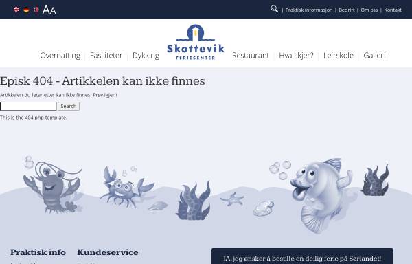 Vorschau von www.skottevik.no, Skottevik FerieSenter