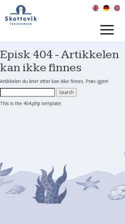Vorschau der mobilen Webseite www.skottevik.no, Skottevik FerieSenter