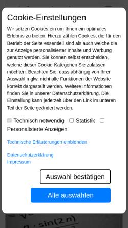 Vorschau der mobilen Webseite www.allesumrechnen.de, Allesumrechnen.de