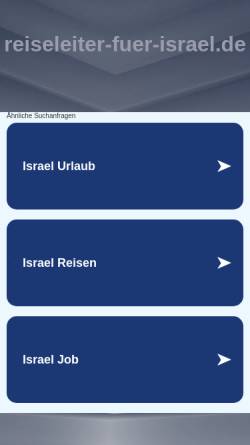 Vorschau der mobilen Webseite www.reiseleiter-fuer-israel.de, Assaf Zeevi