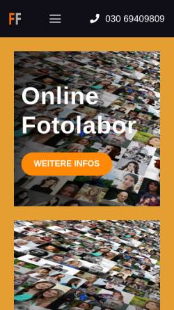 Vorschau der mobilen Webseite www.phototechnik-berlin.de, Fehling, Phototechnik