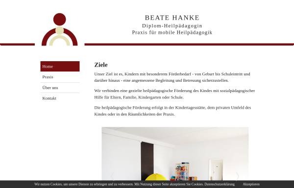 Vorschau von www.heilpaedagogische-praxis-hanke.de, Praxis für mobile Heilpädagogik, Beate Hanke