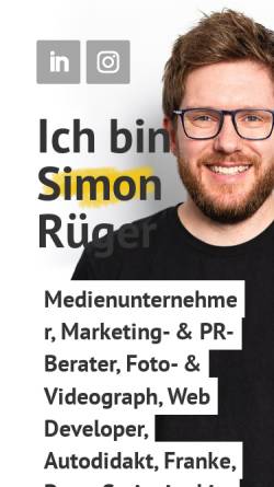 Vorschau der mobilen Webseite www.simonrueger.de, Rüger, Simon