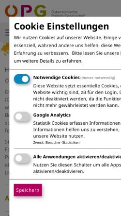 Vorschau der mobilen Webseite www.palliativ.at, Österreichische Palliativgesellschaft (OPG)