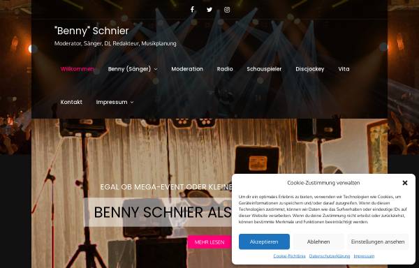 Moderator, Sänger und DJ Benny Schnier