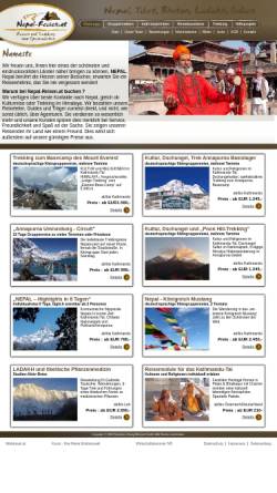 Vorschau der mobilen Webseite www.nepal-reisen.at, Nepal-Reisen.at
