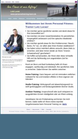 Vorschau der mobilen Webseite www.personaltraining-bonn.de, Lutz Lucas