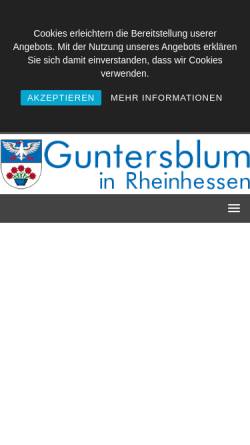 Vorschau der mobilen Webseite www.guntersblum.eu, Ortsgemeinde Guntersblum